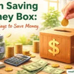 cash saving money box
