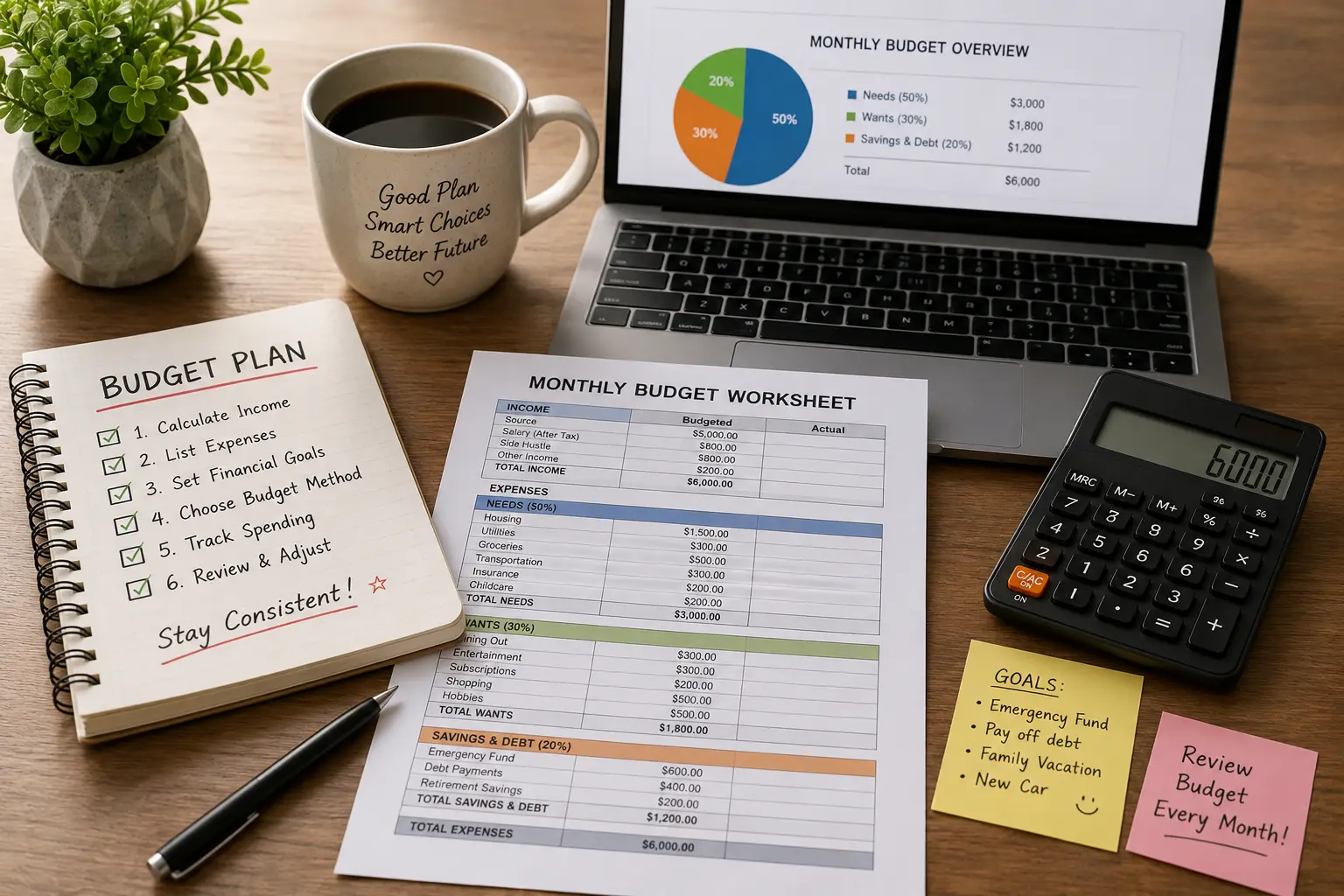 how to create a family budget