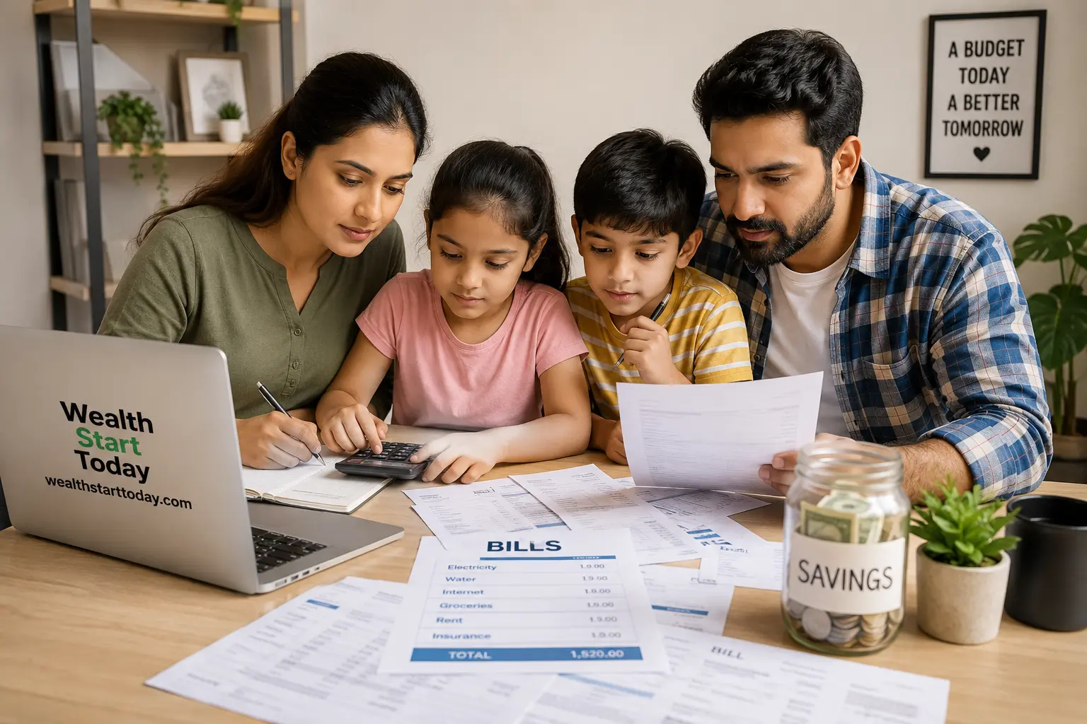 how to create a family budget