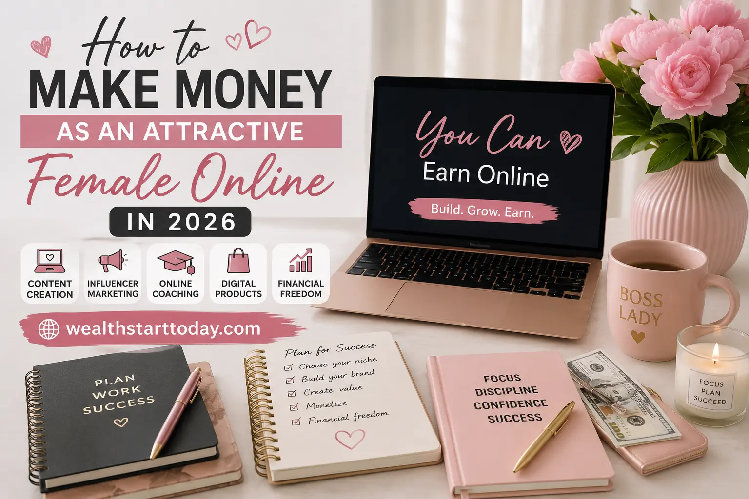how to make money as an attractive female online