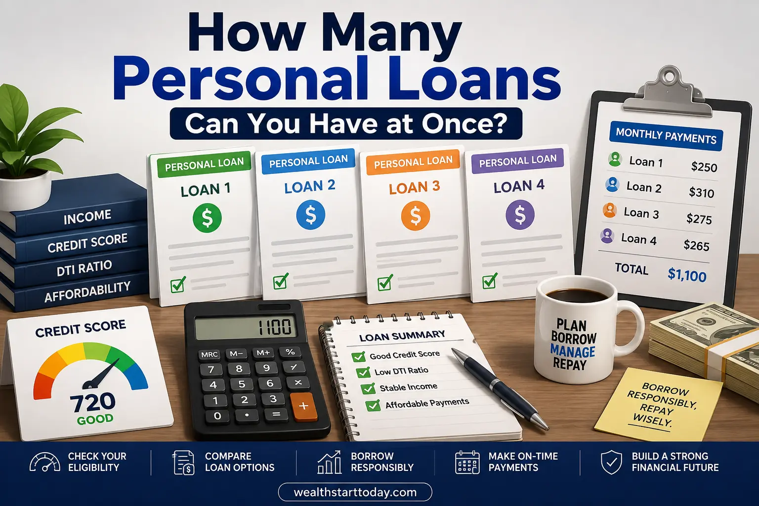 how many personal loans can you have at once