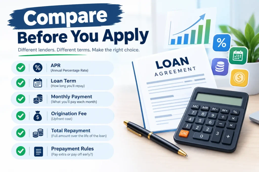 Factors to compare before choosing a debt consolidation loan