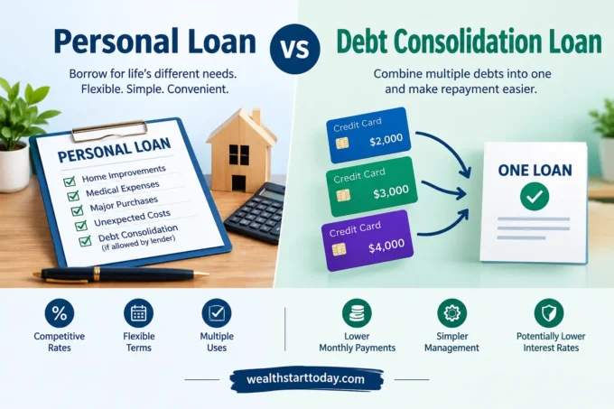 personal loan vs debt consolidation loan